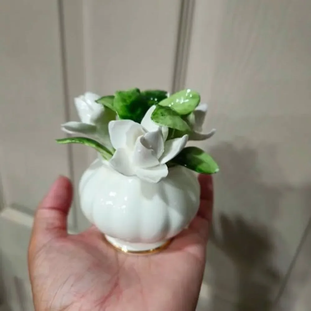 Royal Adderley Floral of the Month Bone China Gardenia Flower Figurine